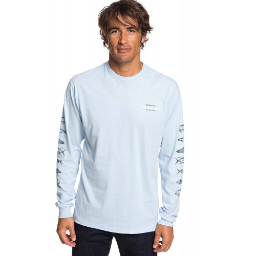 퀵실버 Quiksilver Mens Aztec Fish Ls Screen Tee