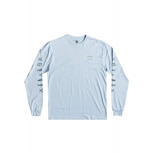 퀵실버 Quiksilver Mens Aztec Fish Ls Screen Tee