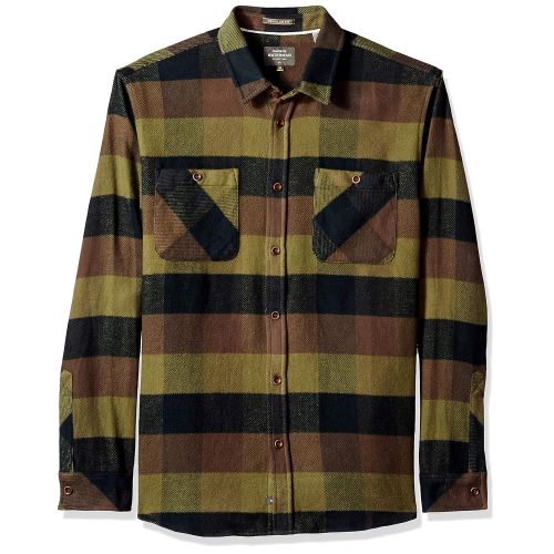 퀵실버 Quiksilver Mens Colder Winds Flannel Shirt