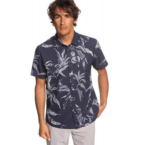 퀵실버 Quiksilver Mens Tech Beachrider Button Down Shirt