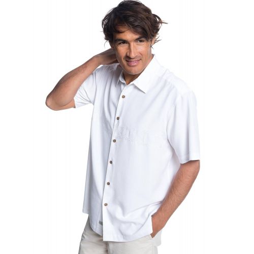 퀵실버 Quiksilver Waterman Mens Tahiti Palms 4 Woven Shirt