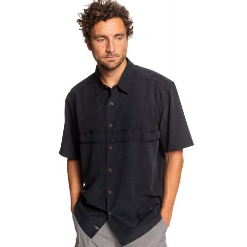 퀵실버 Quiksilver Mens Tahiti Palms 4 Button Down Shirt