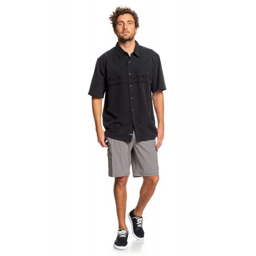 퀵실버 Quiksilver Mens Tahiti Palms 4 Button Down Shirt