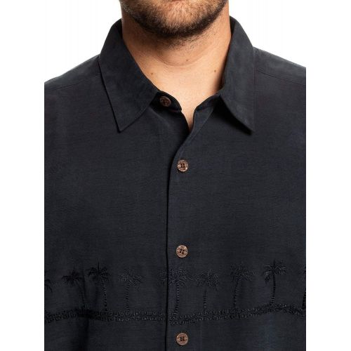 퀵실버 Quiksilver Mens Tahiti Palms 4 Button Down Shirt