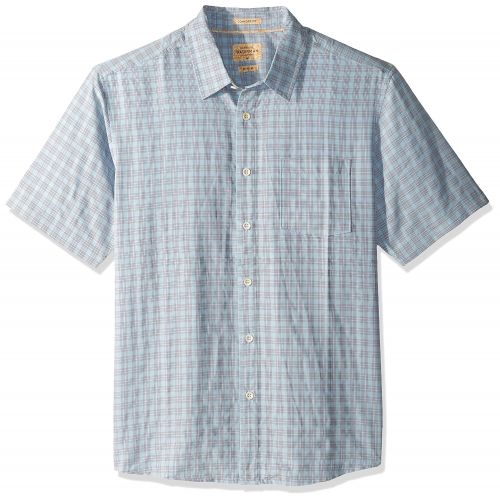 퀵실버 Quiksilver Mens Sunshine Crystals Button Down Plaid Shirt