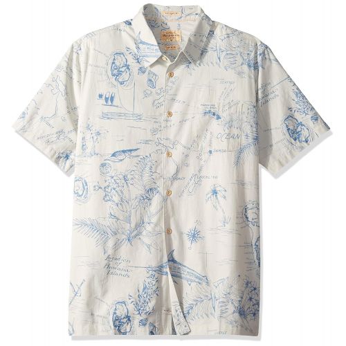 퀵실버 Quiksilver Mens Pacific Records Button Down Shirt