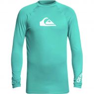 Quiksilver All Time Long Sleeve Rashguard Swim Shirt UPF 50+
