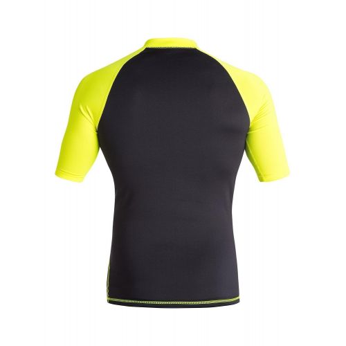 퀵실버 Quiksilver Mens Lock Up Short Sleeve Rash Guard