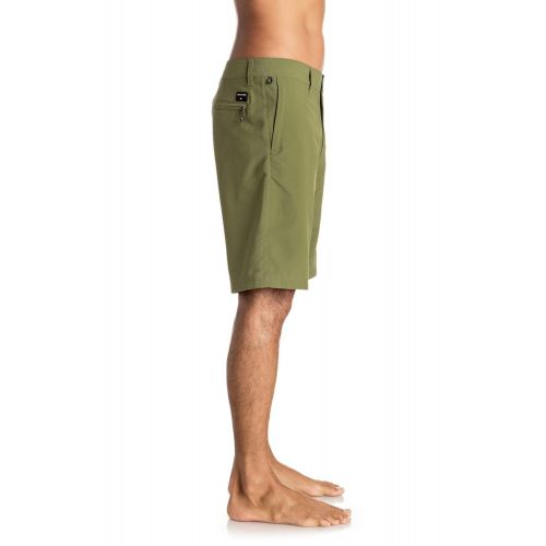 퀵실버 Quiksilver Mens Twill Yarn Dye Amphibian 20 Inch Hybrid Short