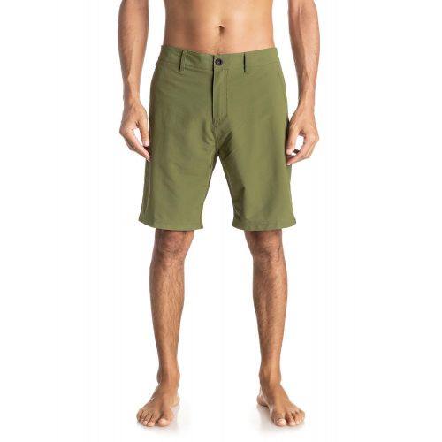 퀵실버 Quiksilver Mens Twill Yarn Dye Amphibian 20 Inch Hybrid Short