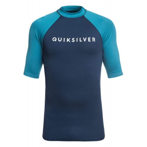 퀵실버 Quiksilver Mens Always There Short Sleeve Rashguard UPF 50+ Sun Protection