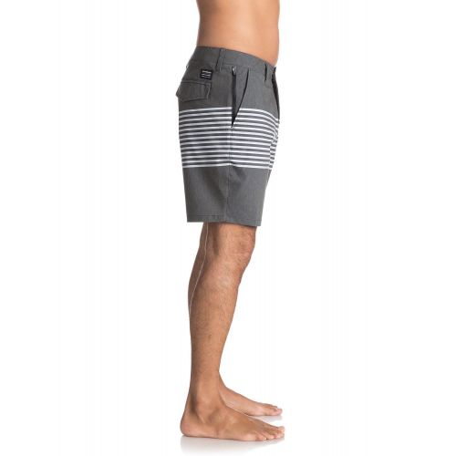 퀵실버 Quiksilver Mens Echo Stripe Amphibian 18 Hybrid Shorts