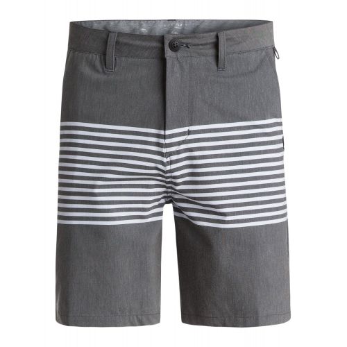 퀵실버 Quiksilver Mens Echo Stripe Amphibian 18 Hybrid Shorts