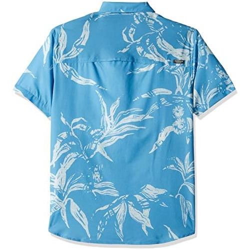 퀵실버 Quiksilver Mens Tech Beachrider Button Down Shirt