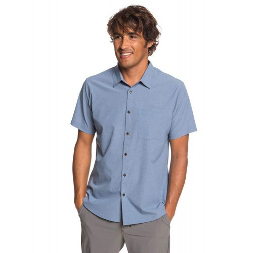 퀵실버 Quiksilver Mens Tech Tides Button Down Shirt