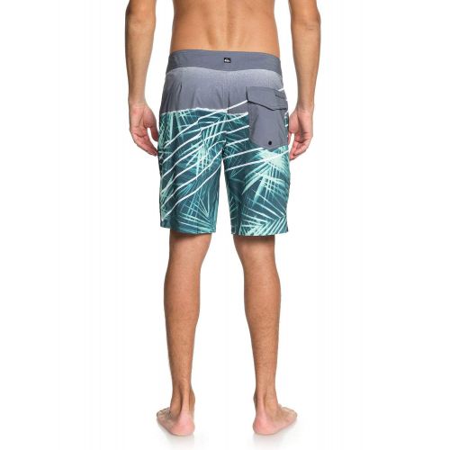 퀵실버 Quiksilver Mens Highline Palm Slash 19 Boardshort Swim Trunk, Tropic Green, 40