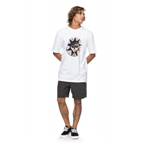 퀵실버 Quiksilver Mens Short Sleeve GMT Dye Surf Brulee,