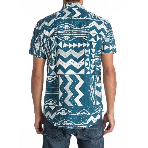 퀵실버 Quiksilver Mens East Cape Crowns Short Sleeve Woven Top