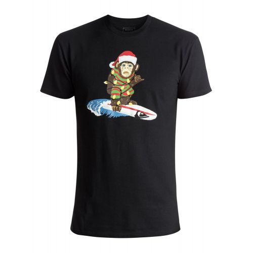 퀵실버 Quiksilver Mens Santa Surf Monkey T-Shirt