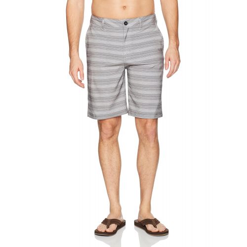 퀵실버 Quiksilver Mens Stripe Amphibian 21 Hybrid Short