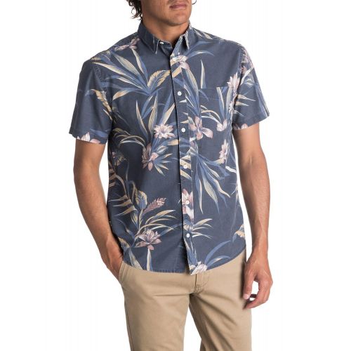 퀵실버 Quiksilver Mens Longa Locka Ss Button Down Shirt