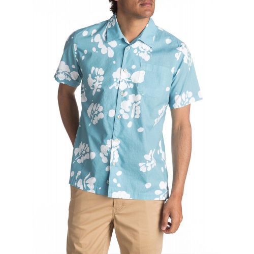 퀵실버 Quiksilver Mens Los Palmas Button Down Floral Shirt