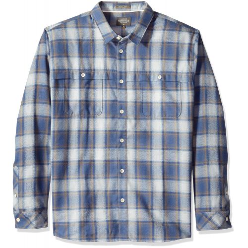 퀵실버 Quiksilver Mens Cente Marche Flannel Shirt