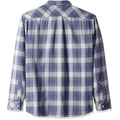 퀵실버 Quiksilver Mens Cente Marche Flannel Shirt