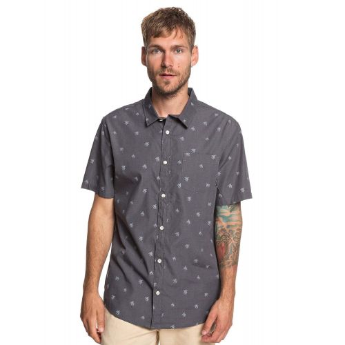 퀵실버 Quiksilver Mens Ss Seajam Palm Woven Top