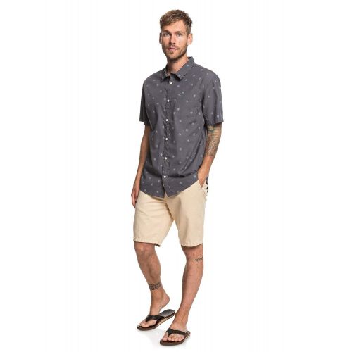 퀵실버 Quiksilver Mens Ss Seajam Palm Woven Top