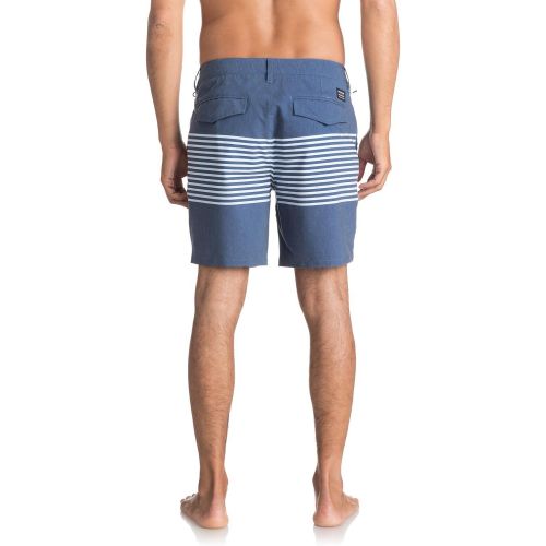 퀵실버 Quiksilver Mens Echo Stripe Amphibian 18 Hybrid Shorts