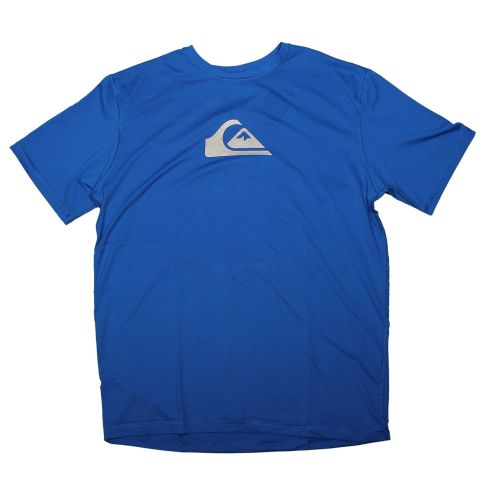 퀵실버 Quiksilver Solid Streak SS Surf Shirt - Blue
