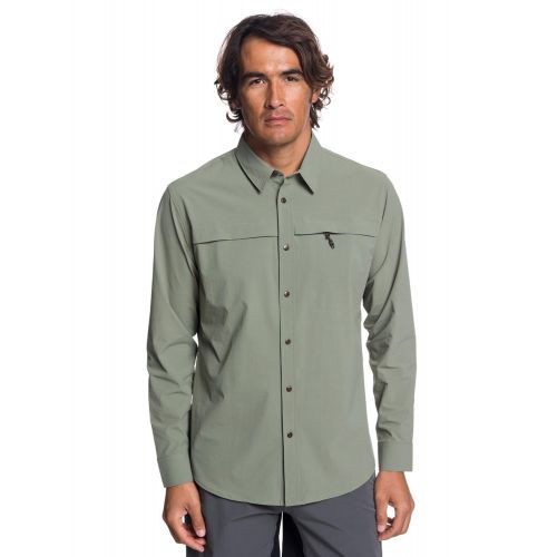 퀵실버 Quiksilver Mens Salt Water Explorer Long Sleeve Shirt