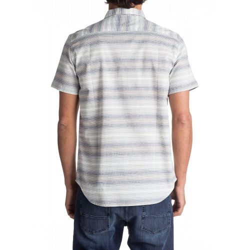 퀵실버 Quiksilver Mens Aventail Update Short Sleeve Button Down Shirt