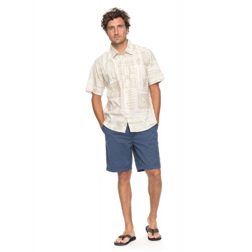 퀵실버 Quiksilver Mens Surfyard Stack Short Sleeve