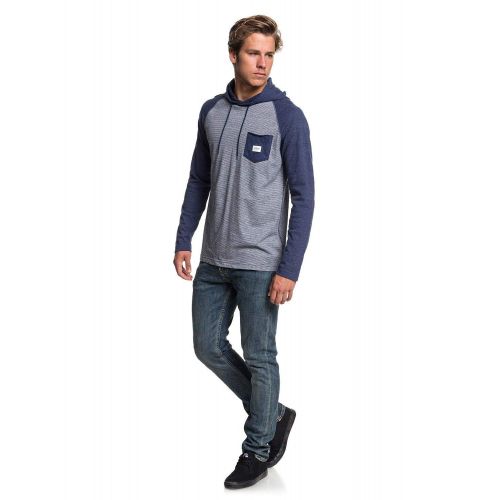 퀵실버 Quiksilver Mens Michi Hood Knit Crew Neck