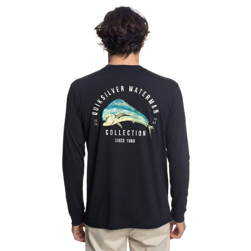 퀵실버 Quiksilver Mens El Mahe Long Sleeve Tee Shirt