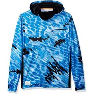 Quiksilver Mens Water Camo Long Sleeve Hood Shirt UPF 40+