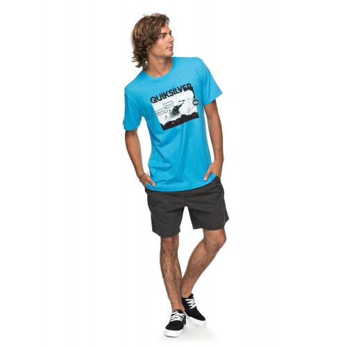 퀵실버 Quiksilver Mens Black Horizon Tee