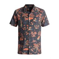 Quiksilver Mens Black Hula Button Down Shirt