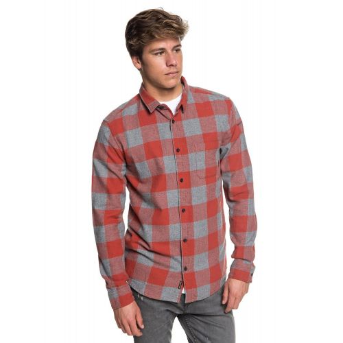 퀵실버 Quiksilver Mens Motherfly Button Down Flannel Shirt