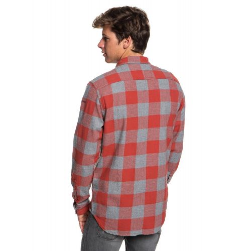 퀵실버 Quiksilver Mens Motherfly Button Down Flannel Shirt