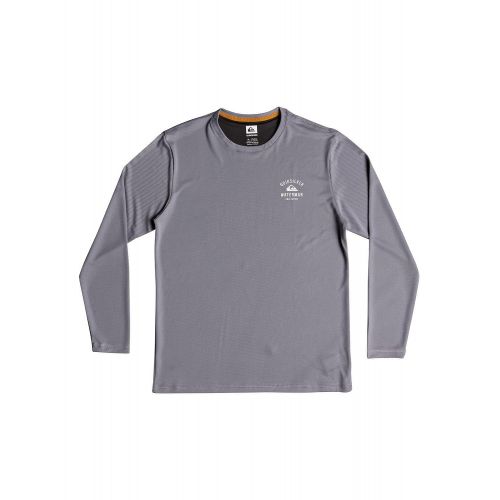 퀵실버 Quiksilver Mens Gut Check Long Sleeve Rashguard Swim Shirt UPF 50+