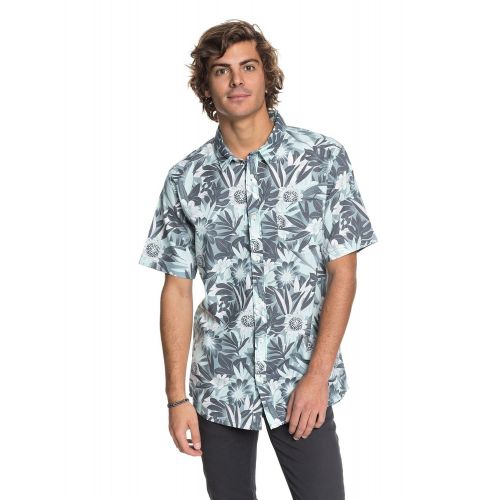 퀵실버 Quiksilver Mens Hippy Beach Short Sleeve Woven