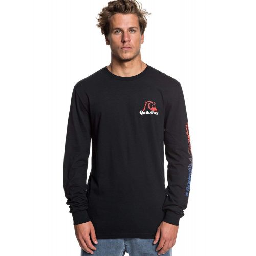 퀵실버 Quiksilver Mens Tea Stripe Long Sleeve