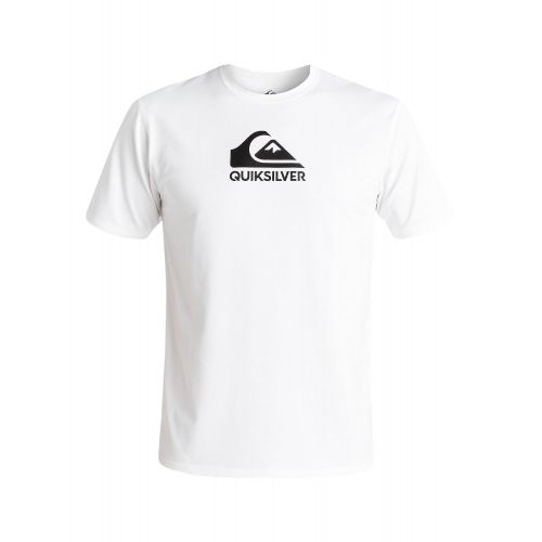 퀵실버 Quiksilver Mens Solid Streak Short Sleeve Rashguard Swim Shirt