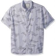 Quiksilver Mens Valley Groove Print Short Sleeve Button Down Shirt