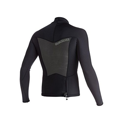 퀵실버 Quiksilver Mens 1.5mm Syncro Flt Long Sleeve Mesh Wetsuit, Black,