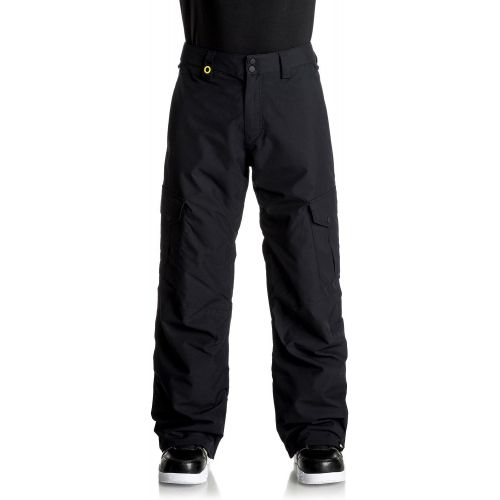 퀵실버 Quiksilver Mens Porter 10k Snowboard Ski Pants, Black 1, XL