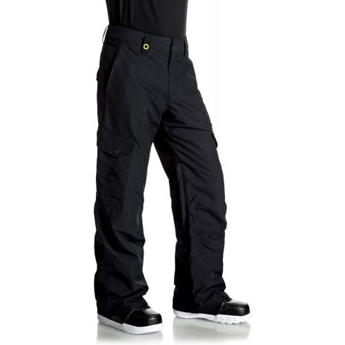 퀵실버 Quiksilver Mens Porter 10k Snowboard Ski Pants, Black 1, XL